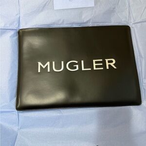 Mugler Black and White Laptop Bag